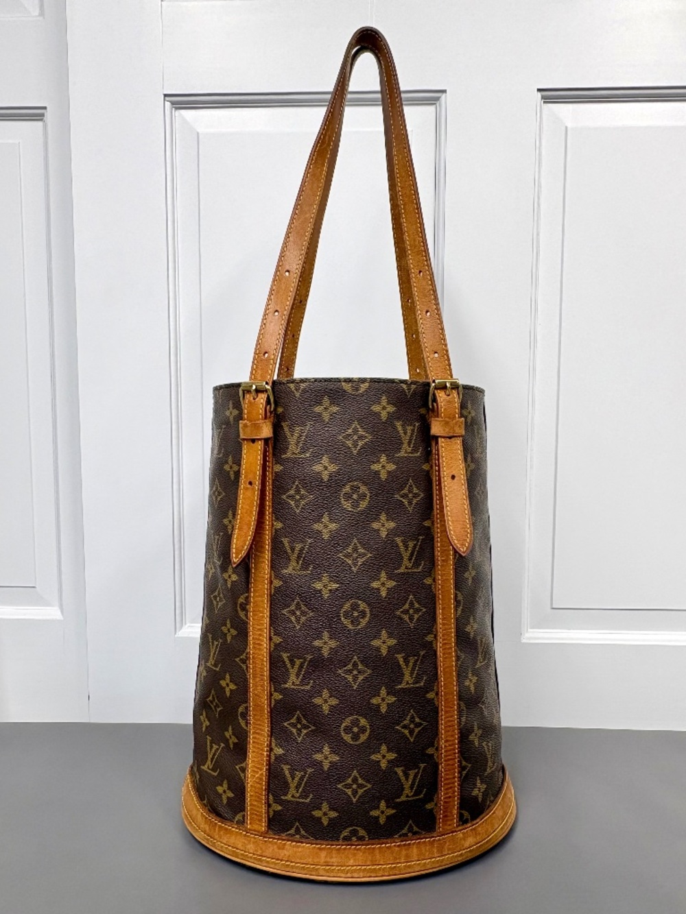 Louis Vuitton Bucket Bag GM Monogram Canvas-New Lining
